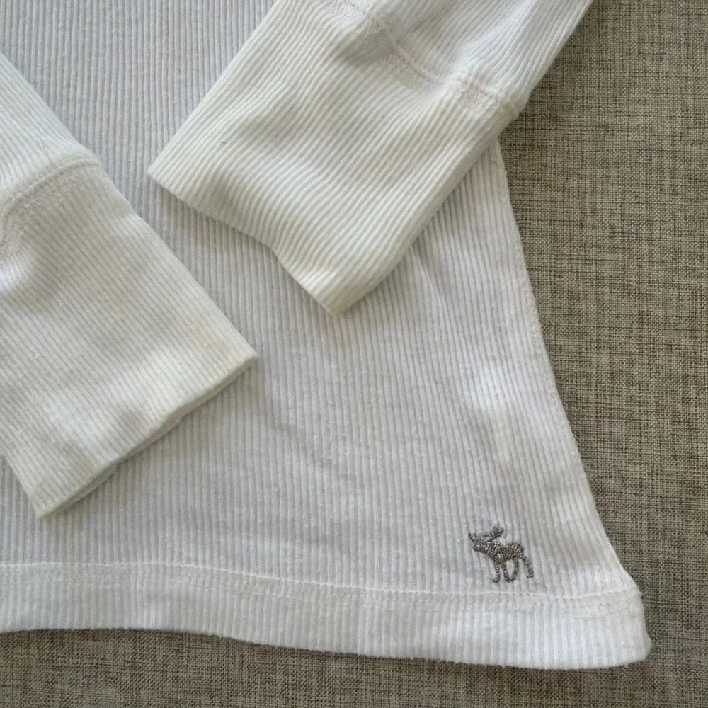 Y2K Vintage Abercrombie Babydoll V Neck Ribbed T Elena Gilbert Bella Swan - Picture 3 of 15